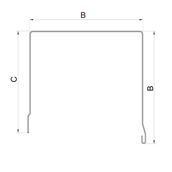 Inbouwkast voor screens - bovenkant